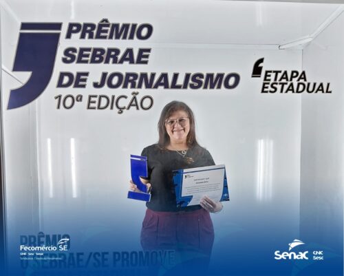 Jornalista do Senac conquista Prêmio Sebrae