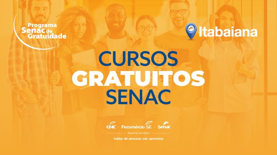 Senac Itabaiana abre 125 vagas para cursos gratuitos presenciais