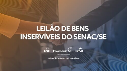 Senac Sergipe vai leiloar quase 800 itens no dia 9 de agosto