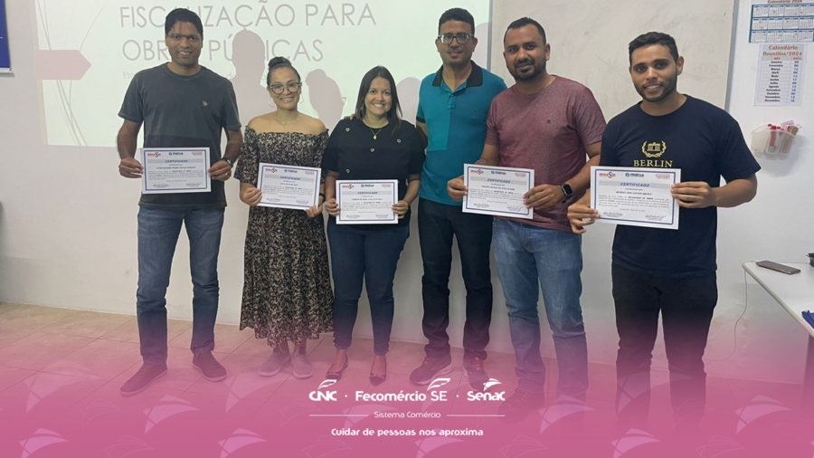 Equipe de engenharia e arquitetura do Senac participa de curso sobre fiscalização de obras