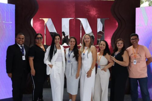 Equipe do Senac Tobias Barreto divulga cursos durante o Moda Mix