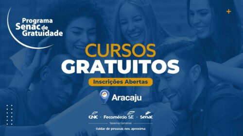 Senac oferece 180 vagas gratuitas em diversos cursos em Aracaju