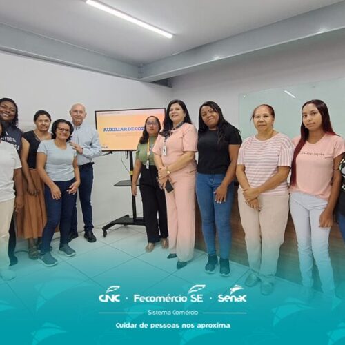 Senac Sergipe recepciona turma de Auxiliar de Cozinha fruto do convênio com o Ministério do Turismo