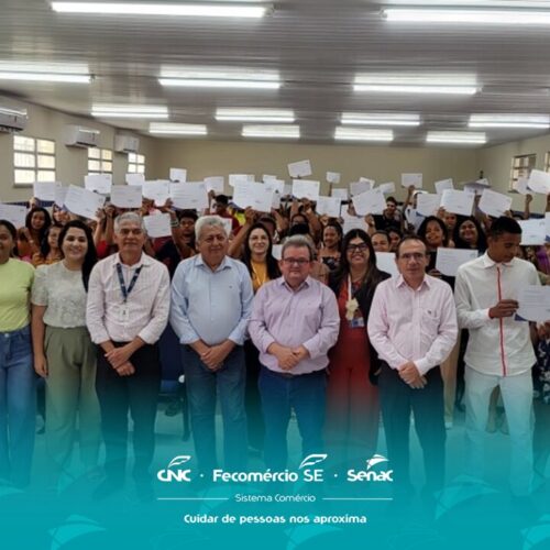 Presidente e diretor do Senac participam da entrega de mais de 250 certificados em Estância