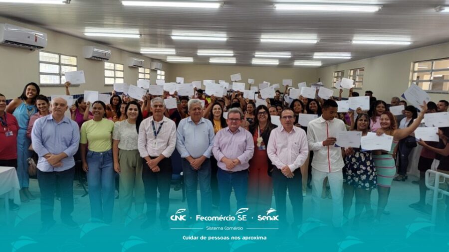 Presidente e diretor do Senac participam da entrega de mais de 250 certificados em Estância