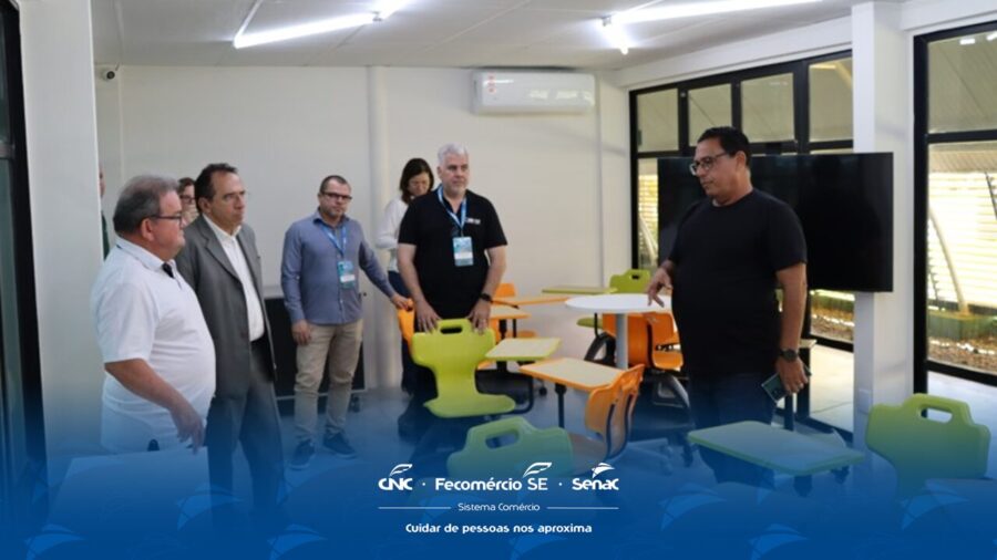 Presidente da Fecomércio e diretor do Senac visitam o Caju Hub